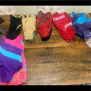 Mixed lot of gymnastics leotards
